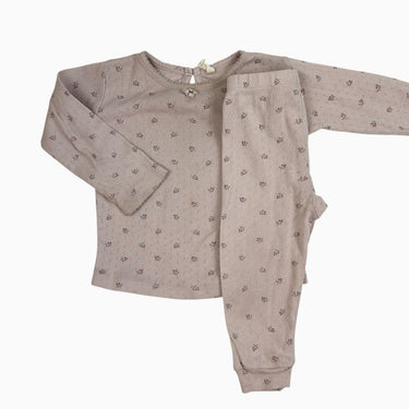 Pyjama mauve pointelle 18-24M