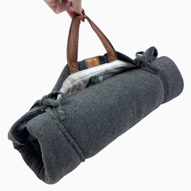 Tapis de jeux portatif réversible et matelassé hiboux