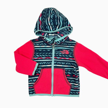 Veste fushia et marine à motifs en polar 3-6M