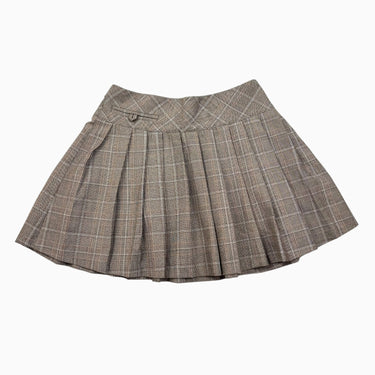 Jupe carreauté taupe 11-12Y
