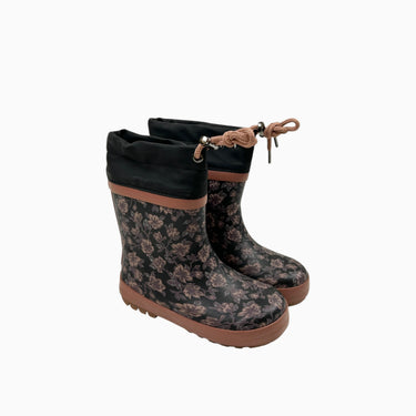 Bottes de pluie fleuries doublé en polar 27EU