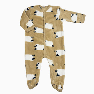 Combi sable 'moutons' en peluche 18M