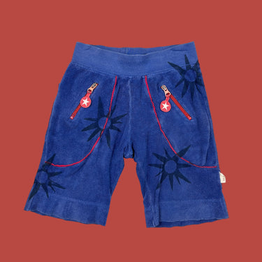 Short bleu Terry étoiles kik kid 6-7Y