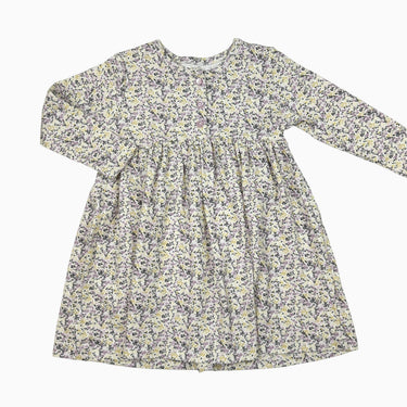 Robe fleurs mauves et jaunes 2Y