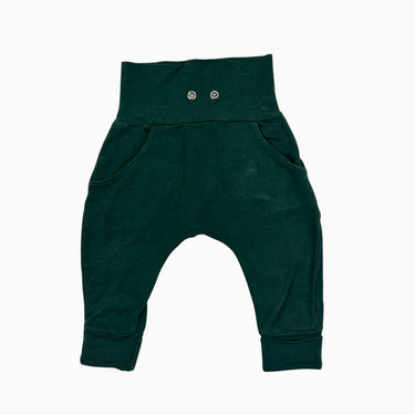 Pantalon vert en bambou et coton 0-12M