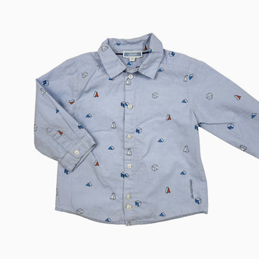 Chemise bleue 'monuments de Paris' 24M