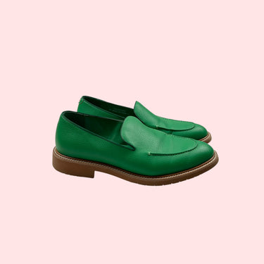 Soulier loafer vert pour femmes 39EU