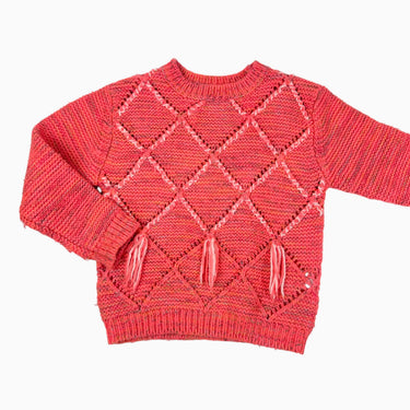 Pull rose fluo en tricot d'acrylique 5Y
