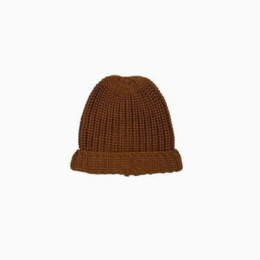 Tuque noisette en tricot 3-9M