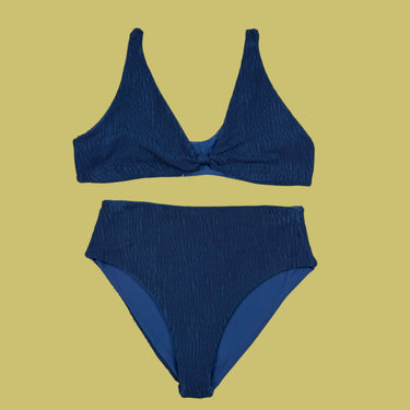 Bikini marine texturé pour femmes XL