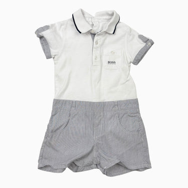 Combi short blanche et vichy 18M