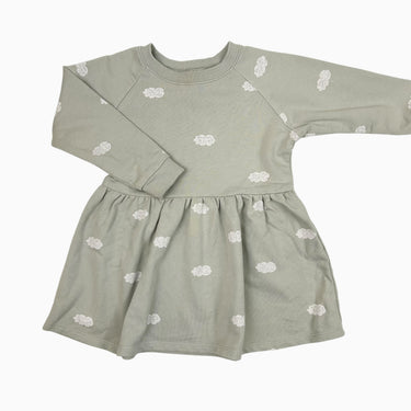 Robe menthe 'nuages' 18-24M