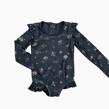 Maillot noir fleuri 6-12M