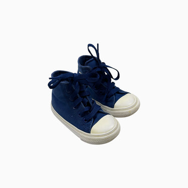 Sneakers marine à lacet 6US