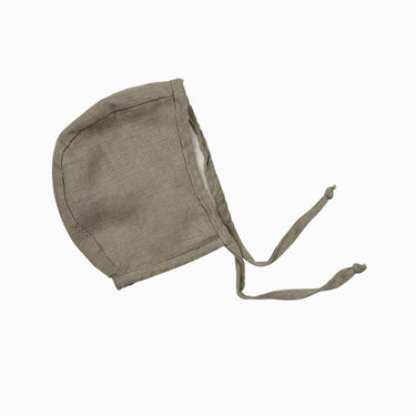 Bonnet taupe doublé en peluche 12-18M