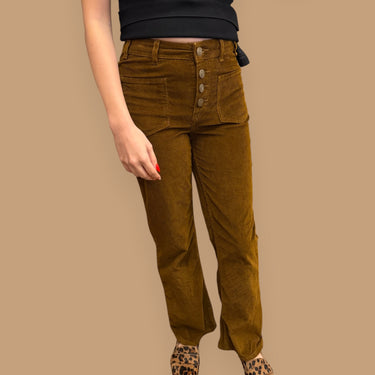 Pantalon latté en corduroy pour femmes 36EU
