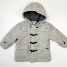 Charger l&#39;image dans la galerie, Manteau caban en laine doublé en coton 9M
