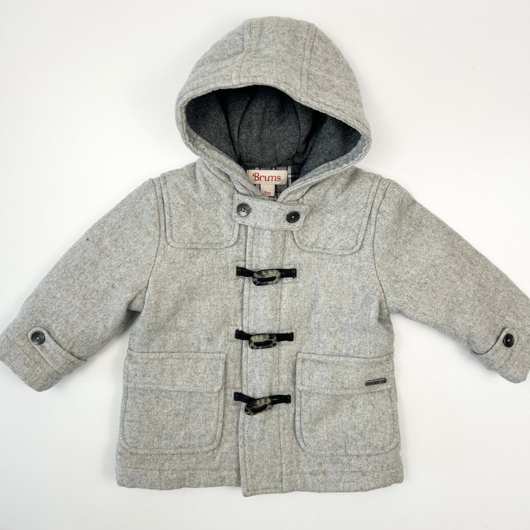 Manteau caban en laine doublé en coton 9M