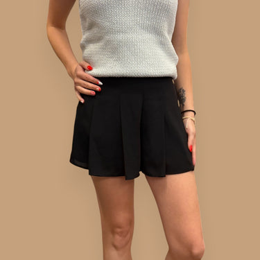 Short noir en poly pour femmes 00US