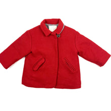 Charger l&#39;image dans la galerie, Manteau en blend laine rouge 12-18M
