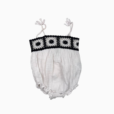 Barboteuse écru avec détail crocheté 18-24M