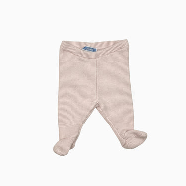 Pantalon pied rose tricot laine, coton et alpaca 1M