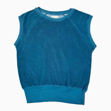 T-shirt bleu en ratine 10Y