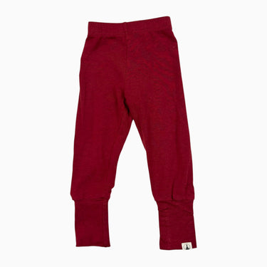 Legging rouge en coton pimas et spandex 0-12M