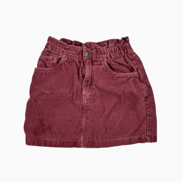 Jupe bordeaux en corduroy 9-10Y