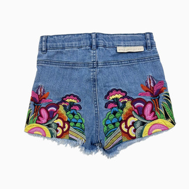 Short en denim fleuri 'The Beatles' 8Y