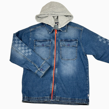 Veste à capuchon en jeans 12Y