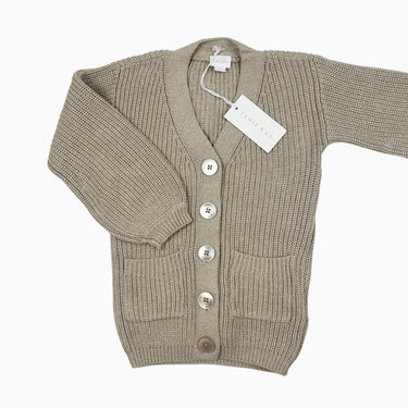 Cardigan greige en tricot 2Y