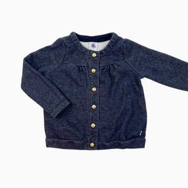 Cardigan marine pailletté 24M