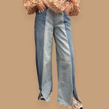 Jeans patchwork pour femmes 25US