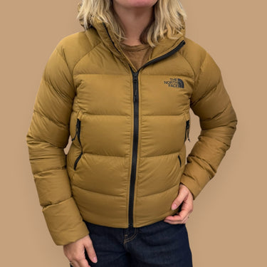Manteau ocre en duvet pour femmes M