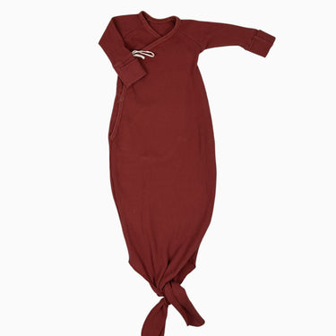Dormeuse à noeud rouge en coton gaufré 0-3M
