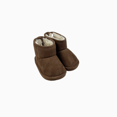 Bottines marrons doublées en peluche 4-5US