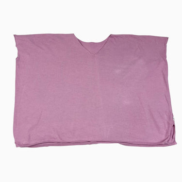 Pull rose bégonia 'oversized' en tricot de coton bio 8Y