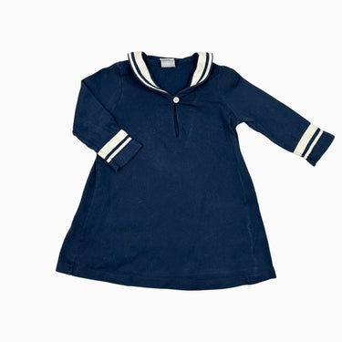 Robe à col marin marine 12M
