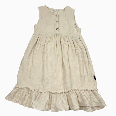 Robe vanille en mousseline 5-6Y