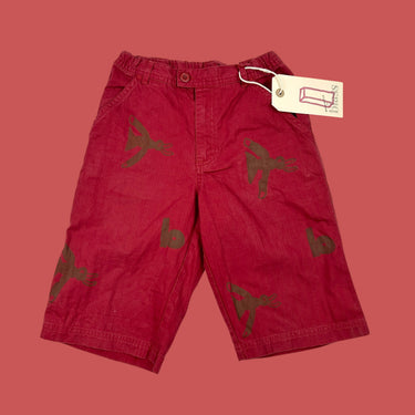 Short rouge oiseaux Petit Bateau 8Y