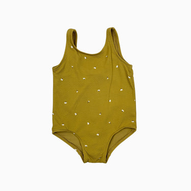 Maillot pistache fleuri 6-9M