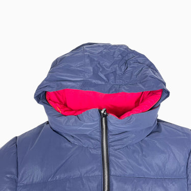 Manteau rouge puffer réversible marine scintillant 8Y