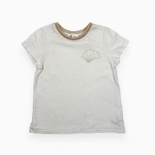 Charger l&#39;image dans la galerie, T-shirt en coton avec coquillage brodé 8Y
