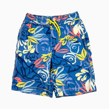 Short maillot bleu à motifs abstraits 8Y
