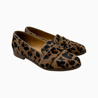 Mocassins 'Michel' léopard en cuir pour femmes 36EU