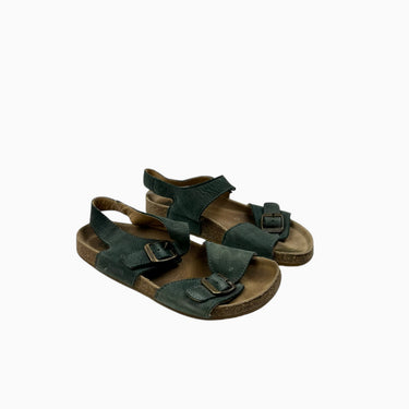 Sandales vertes en cuir 33EU