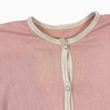 Combi rose en coton bio et bambou 1-3Y