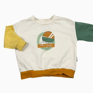 Pull vanille 'Ping-Pong' 9-12M