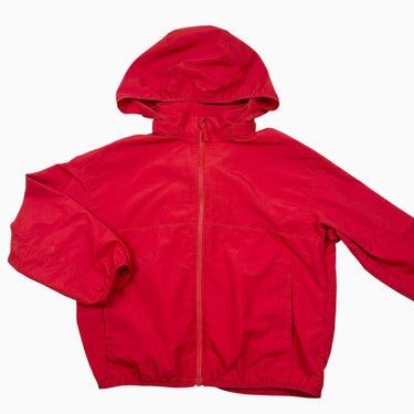 Manteau style coupe-vent rouge 5-6Y